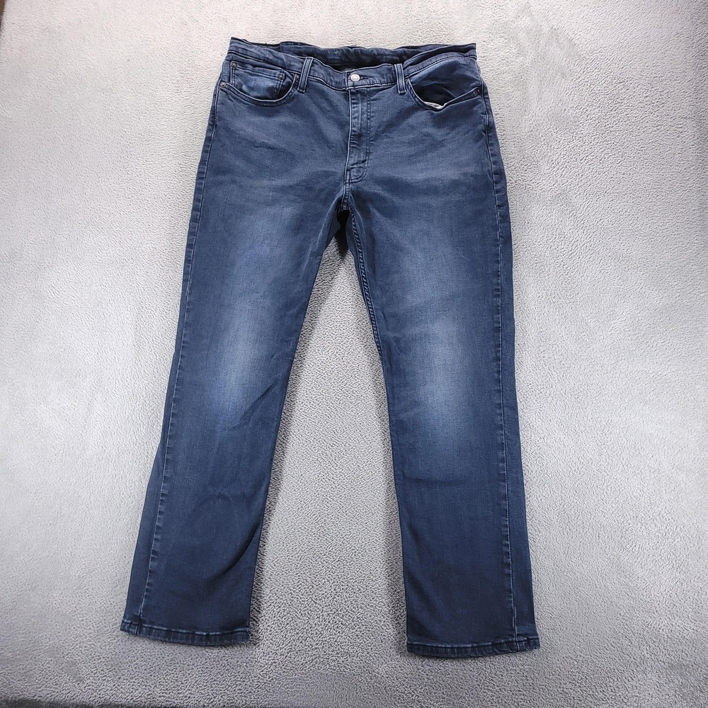 Levis 514 Jeans Mens 38x32 Blue Regular Straight Dark Wash Stretch Comfort
